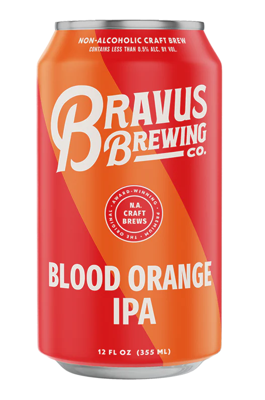 Bravus Blood Orange IPA NA Brew 6 x 12oz Can