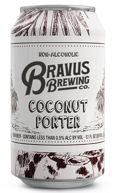 Bravus Coconut Porter NA Brew 6 x 12oz Can *LIMITED RELEASE*